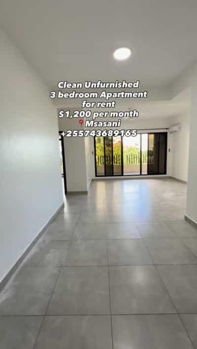 Apartment ya vyumba vitatu inapangishwa Msasani, Dar Es Salaam