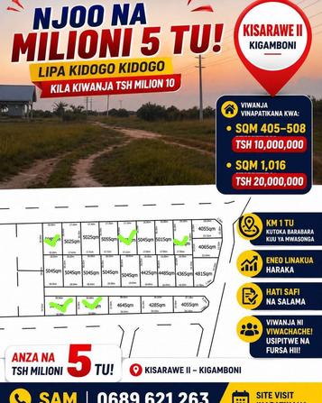 Residential Plot for Sale in Kigamboni, Dar Es Salaam (404 sqm) Residential Plot for Sale in Kigamboni, Dar Es Salaam (404 sqm)
