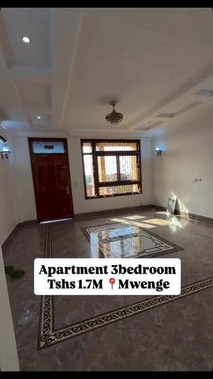3 Bedrooms Apartment for Rent in Mwenge, Dar Es Salaam