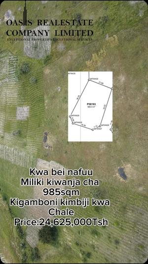 Residential/Commercial Plot for Sale in Kigamboni Grand Estate, Dar Es Salaam (985 sqm)