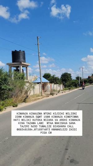 Kiwanja kinauzwa Kijichi, Dar Es Salaam (1500 sqm) Kiwanja kinauzwa Kijichi, Dar Es Salaam (1500 sqm)