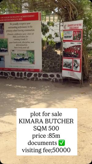 Kiwanja kinauzwa Kimara Butcher, Dar Es Salaam sqm 500 Kiwanja kinauzwa Kimara Butcher, Dar Es Salaam sqm 500