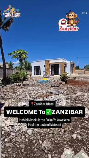 Nyumba ya vyumba vinne inauzwa Zanzibar (1400 sqm)