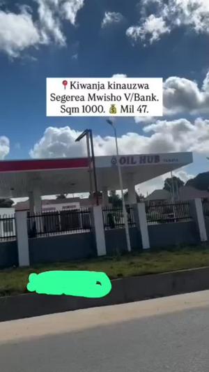 Kiwanja kinauzwa Segerea Mwisho, Dar Es Salaam sqm 1000