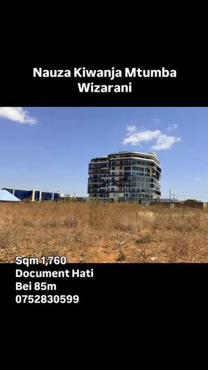 Kiwanja kinauzwa Mtumba Wizarani, Dodoma sqm 1760