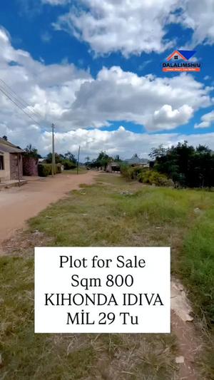 Kiwanja kinauzwa Kihonda Idiva, Morogoro sqm 800 Kiwanja kinauzwa Kihonda Idiva, Morogoro sqm 800