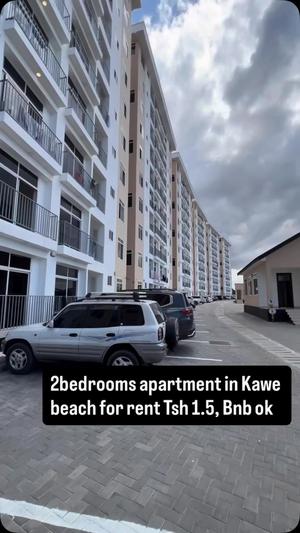 Apartment ya vyumba viwili inapangishwa Kawe Beach, Dar Es Salaam