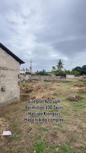 Plot for sale in Tegeta Kibo Complex, Dar Es Salaam sqm 420 Plot for sale in Tegeta Kibo Complex, Dar Es Salaam sqm 420