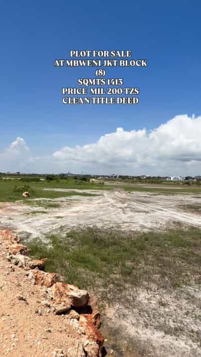Kiwanja kinauzwa MBWENI JKT BLOCK (8), Dar Es Salaam (1413 sqm)