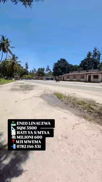 Kiwanja kinauzwa Kigamboni Mji Mwema, Dar Es Salaam (3500 sqm)