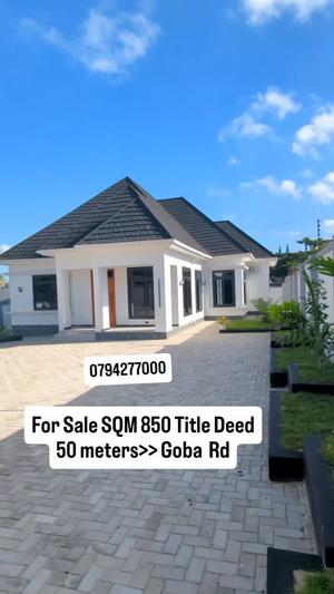 Nyumba ya vyumba vitano inauzwa Goba, Dar Es Salaam (800 sqm)