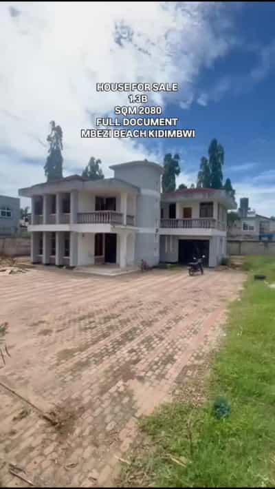 Nyumba inauzwa Mbezi Beach Kidimbwi, Dar Es Salaam (2080 sqm)