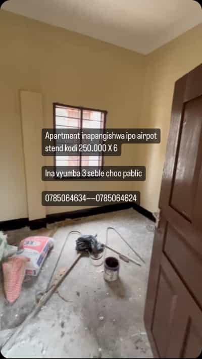 Apartment ya vyumba vitatu inapangishwa Airport Stand, Dar Es Salaam