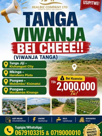 Residential Plot for Sale in Kichangani City, Horohoro Plots, Muhembo/ Kisimatui, Mashamba Kinango, Morogoro Residential Plot for Sale in Kichangani City, Horohoro Plots, Muhembo/ Kisimatui, Mashamba Kinango, Morogoro