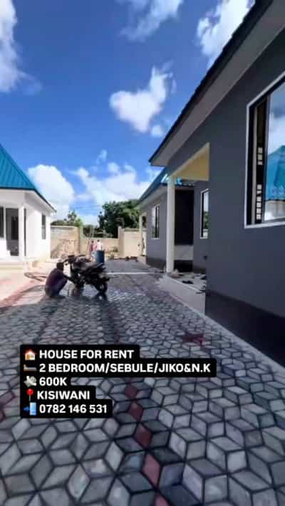 Nyumba ya vyumba viwili inapangishwa Kigamboni Kisiwani, Dar Es Salaam