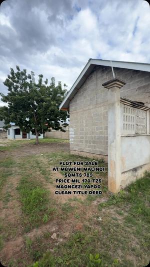 Kiwanja kinauzwa Mbweni Malindi, Dar Es Salaam sqm 789