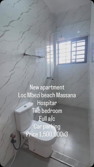 Apartment ya vyumba viwili inapangishwa Mbezi Beach Massana, Dar Es Salaam
