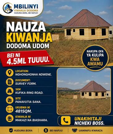 Viwanja vinauzwa Dodoma