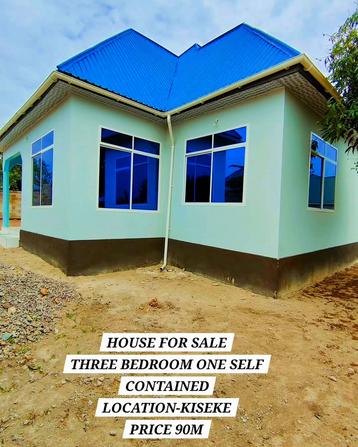 Nyumba ya vyumba vitatu inauzwa Kiseke, Mwanza (604 sqm)