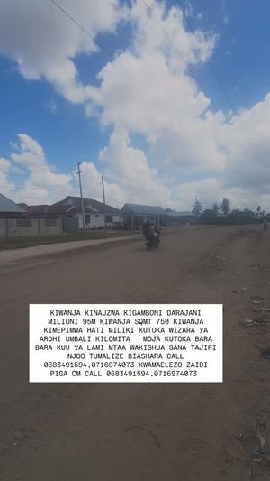 Kiwanja kinauzwa Kigamboni Darajani, Dar Es Salaam sqm 750 Kiwanja kinauzwa Kigamboni Darajani, Dar Es Salaam sqm 750