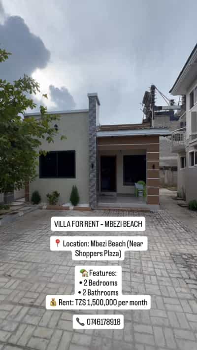 Villa ya vyumba viwili inapangishwa Mbezi Beach, Dar Es Salaam