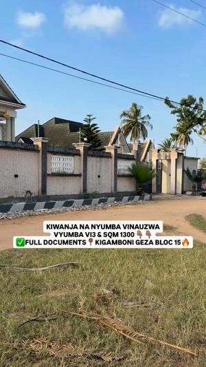 Kiwanja (Residential/Commercial) kinauzwa Kigamboni Geza Block 15, Dar Es Salaam (300 sqm) Kiwanja (Residential/Commercial) kinauzwa Kigamboni Geza Block 15, Dar Es Salaam (300 sqm)