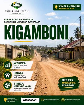 Residential Plots for Sale in Kimbiji, Dar Es Salaam