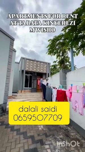 1 Bedroom House/Apartment for Rent in Tabata Kinyerezi Stand, Dar Es Salaam