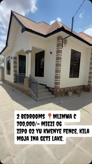 Nyumba ya vyumba viwili inapangishwa Mlimwa C, Dodoma