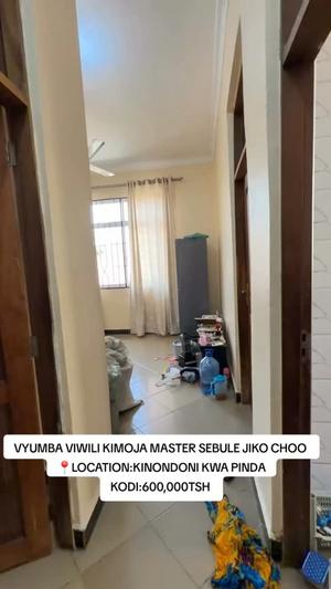 Nyumba ya vyumba viwili inapangishwa Kinondoni Kwa Pinda, Dar Es Salaam