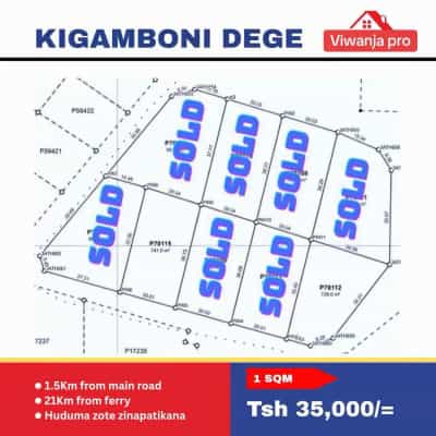 Kiwanja kinauzwa Kigamboni, Dege Mchikichini, Dar Es Salaam