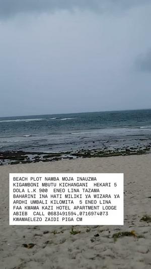Beach Plot kinauzwa Mbutu Kichangani, Morogoro (5 acre)