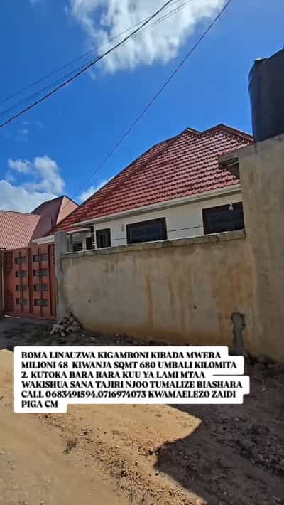 Nyumba ya vyumba vitatu inauzwa KIGAMBONI KIBADA, Dar Es Salaam (680 sqm)
