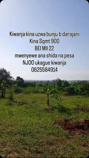 Kiwanja kinauzwa Bunju B, Dar Es Salaam (900 sqm) Kiwanja kinauzwa Bunju B, Dar Es Salaam (900 sqm)