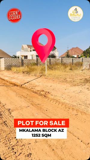 Plot for sale in Mkalama Block Az, Morogoro sqm 1252 Plot for sale in Mkalama Block Az, Morogoro sqm 1252