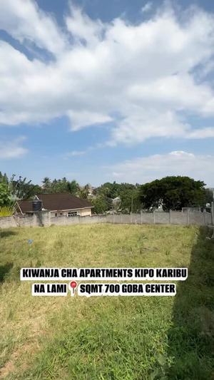 Plot for sale in Goba Center, Dar Es Salaam sqm 700