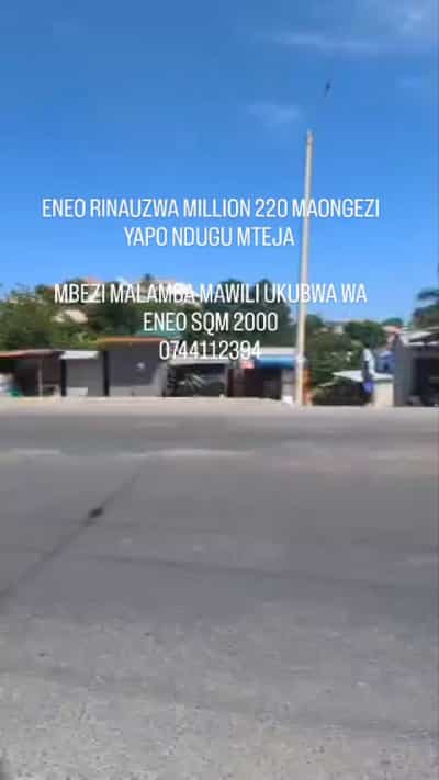 Residential Plot for Sale in Mbezi Malamba Mawili, Dar Es Salaam (2000 sqm)