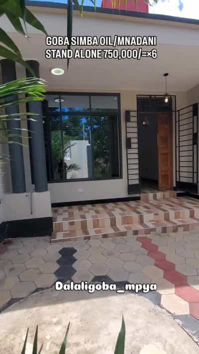 Nyumba ya vyumba viwili inapangishwa Goba Simba Oil/Mnadani, Dar Es Salaam