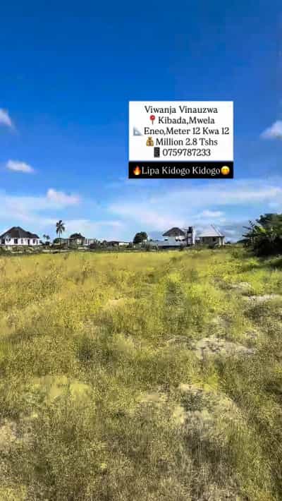 Kiwanja kinauzwa KIGAMBONI KIBADA,MWELA, Dar Es Salaam (144 sqm)