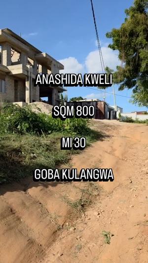 Residential/Commercial Plot for Sale in Goba Kulangwa, Dar Es Salaam (800 sqm)
