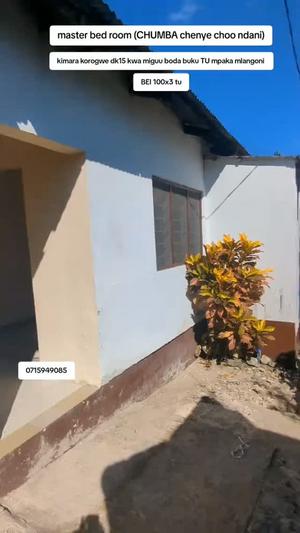 Apartment ya chumba kimoja inapangishwa Kimara Korogwe, Dar Es Salaam Apartment ya chumba kimoja inapangishwa Kimara Korogwe, Dar Es Salaam