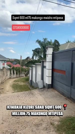 Kiwanja kinauzwa Makongo Mwisho, Dar Es Salaam sqm 600 Kiwanja kinauzwa Makongo Mwisho, Dar Es Salaam sqm 600