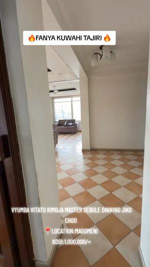 Nyumba ya vyumba vitatu inapangishwa Magomeni, Dar Es Salaam Nyumba ya vyumba vitatu inapangishwa Magomeni, Dar Es Salaam
