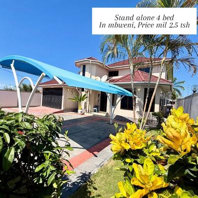 Nyumba ya vyumba vinne inapangishwa Mbweni, Dar Es Salaam