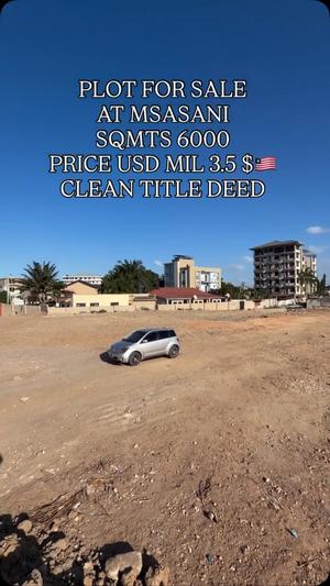 Residential Plot for Sale in Msasani, Dar Es Salaam (6000 sqm)