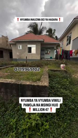 Nyumba ya vyumba viwili inauzwa Goba Mageti, Dar Es Salaam (400 sqm)