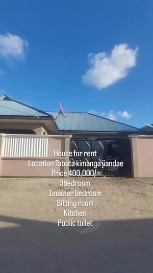 Nyumba ya vyumba vitatu inapangishwa Tabata Kimanga, Dar Es Salaam Nyumba ya vyumba vitatu inapangishwa Tabata Kimanga, Dar Es Salaam