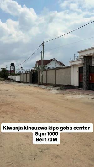 Kiwanja kinauzwa Goba Center, Dar Es Salaam sqm 1000 Kiwanja kinauzwa Goba Center, Dar Es Salaam sqm 1000