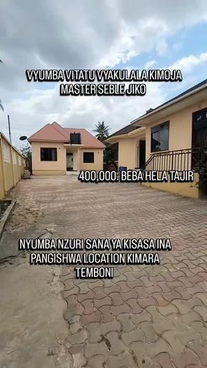 Nyumba ya vyumba vitatu inapangishwa Kimara Temboni, Dar Es Salaam