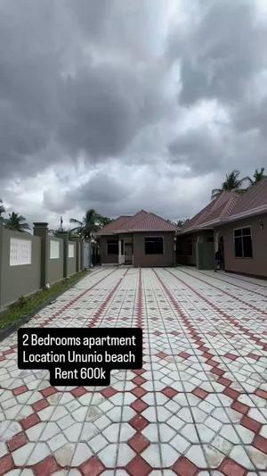 Apartment ya vyumba viwili inapangishwa Ununio Beach, Dar Es Salaam